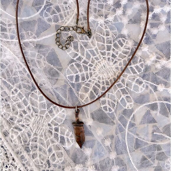 Vintage Copper Dagger Pendant Necklace Unisex - Picture 6 of 8